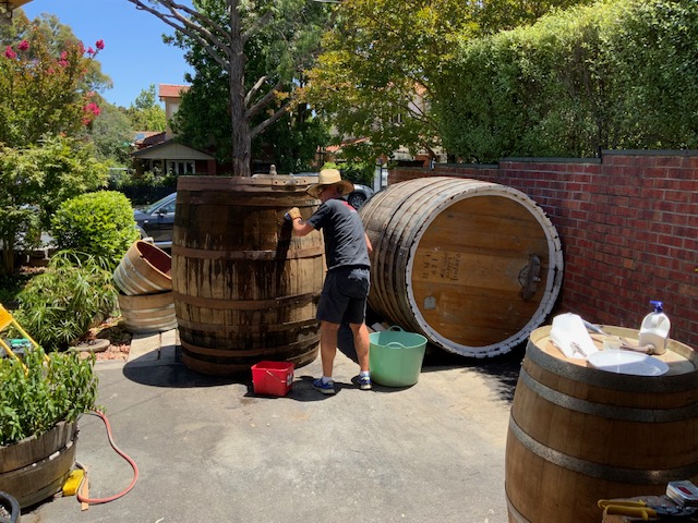 Colin Working on a larger Barrel